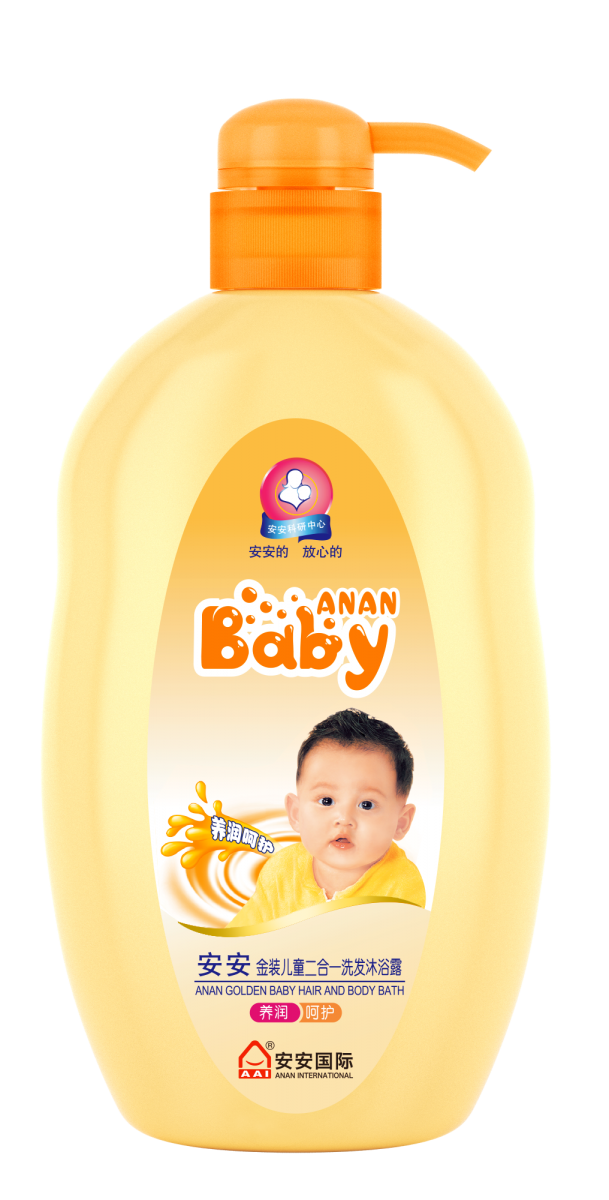 AG视讯金装儿童二合一洗发洗澡露 养润呵护