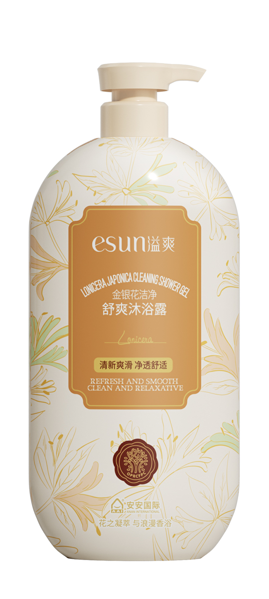 AG视讯国际金银花干净舒爽洗澡露